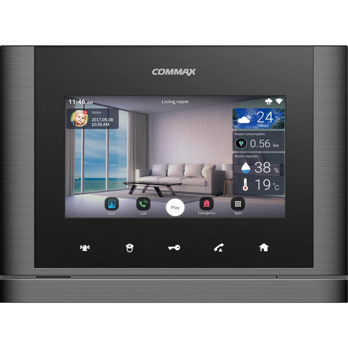 Абонентский монитор COMMAX CDV-70M/VZ (Metalo) Dark Silver CDV-70M (Metalo) Dark Silver/VZ